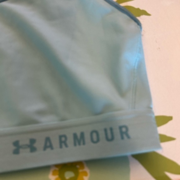 Under Armour, ladies, two-tone blue sports bra, large - Picture 4 of 5